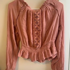 Pink Long sleeve shirt